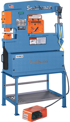 Scotchman USA made Porta Fab 45-ton hydraulic ironworker tool for metal working and fabrication