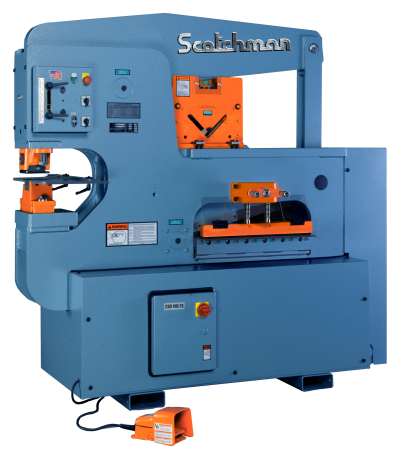 Scotchman USA made 12012 single operator 120-ton hydraulic ironworker machine for metal working and fabrication