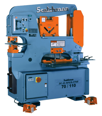 Scotchman USA made DO70 70-ton Dual Operator hydraulic ironworker tool for metal working and fabrication