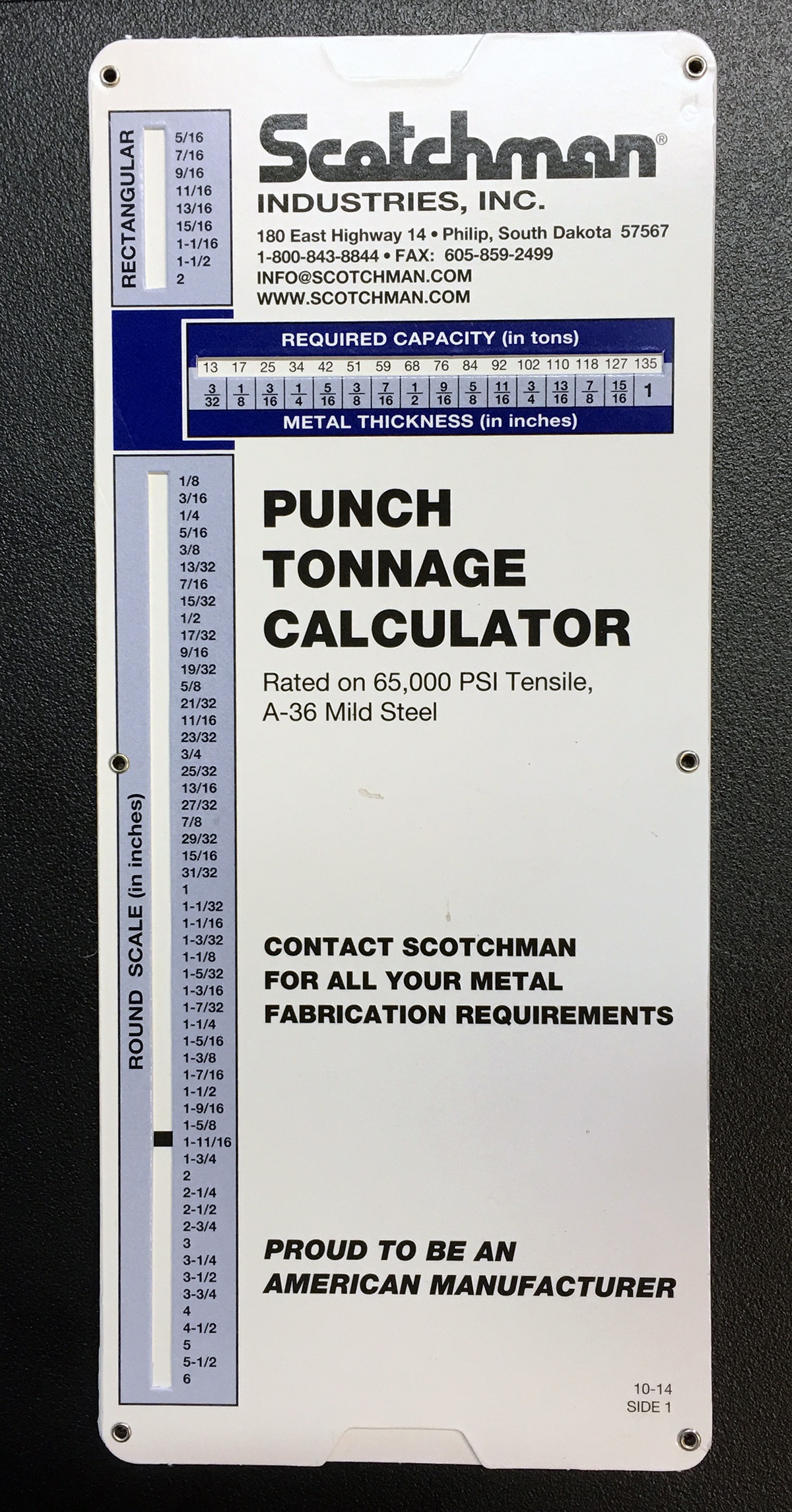 Get a Free Punch Tonnage Calculator