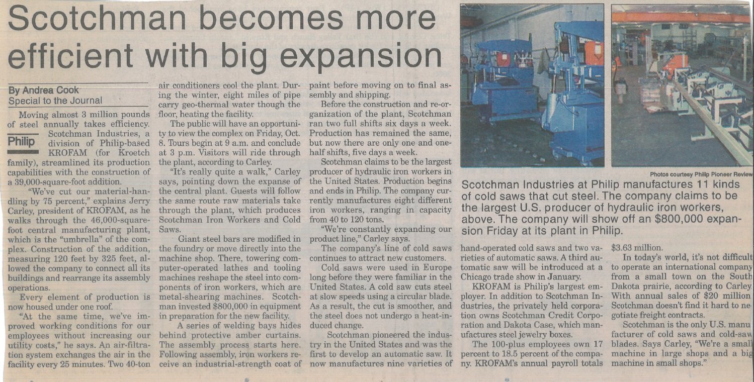 1998 - Newspaper article - Scotchmans Big Expansion-1